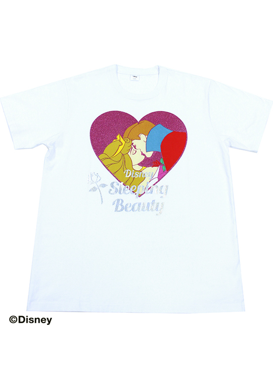 オーロラ ラメ入りプリントＴシャツ