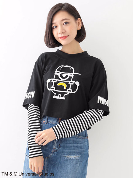 ミニオン FAKE長袖TEE