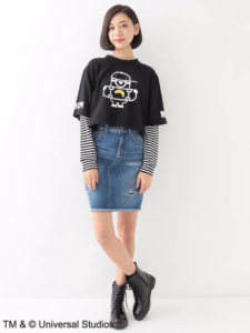 ミニオン FAKE長袖TEE５