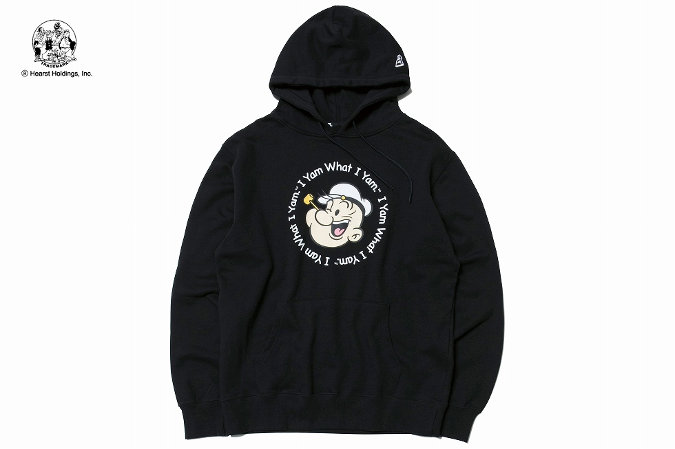 スウェット プルオーバー フーディー POPEYE(R) ポパイ(R) ブラック