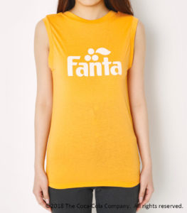 FANTA BY SLY U BACK TOPS橙