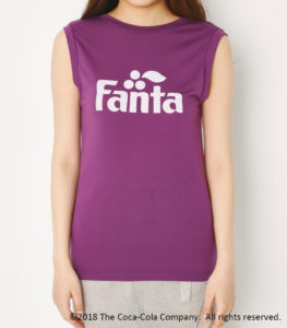 FANTA BY SLY U BACK TOPS紫