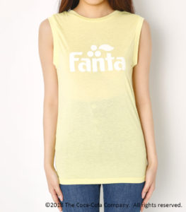 FANTA BY SLY U BACK TOPS黄