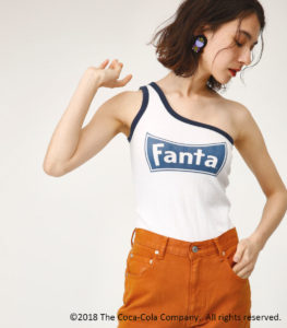 FANTA BY SLY ONE SHOULDER TANK白