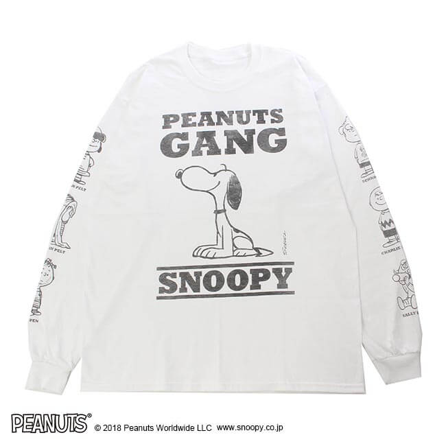 【PEANUTS】スヌーピー ロングスリーブTシャツ