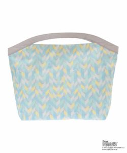 プリントトートバッグ　ライトブルー