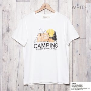 SNOOPYキャンププリントTシャツ２