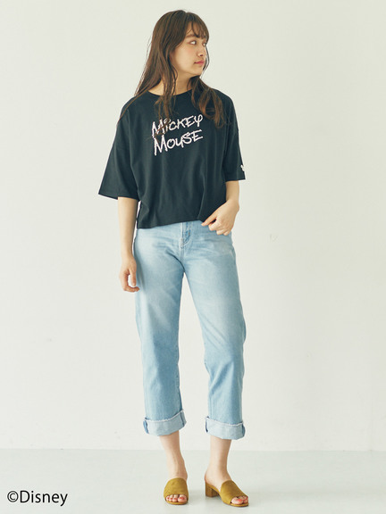 Mickey/earthタイポTシャツ7