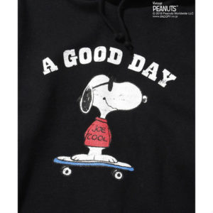 GP×SNOOPY SKATE PARKA / BLACK GSP-002３