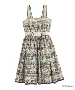 ミッキー＆ミニー 総柄ワンピース４