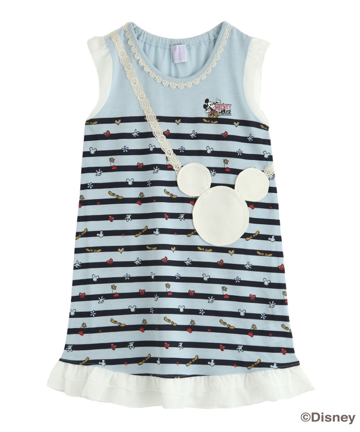 (キッズ)ミッキー ポケット総柄チュニ3
