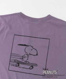 スヌーピーバックプリントTシャツ(5分袖)６