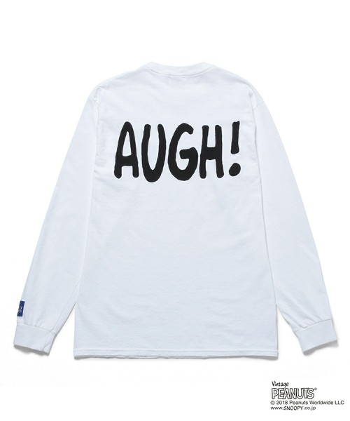 PEANUTS x bonjour records 'AUGH' LONG SLEEVE TEE