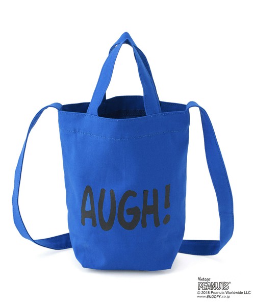 PEANUTS x bonjour records 'AUGH!' BOOK TOTE BAG2