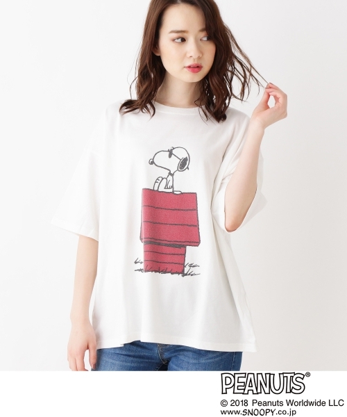 【OPAQUE.CLIP × PEANUTS】プリントBigTシャツ