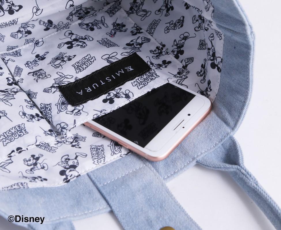 ミストゥーラ スタッズ2WAYトート ポケット2