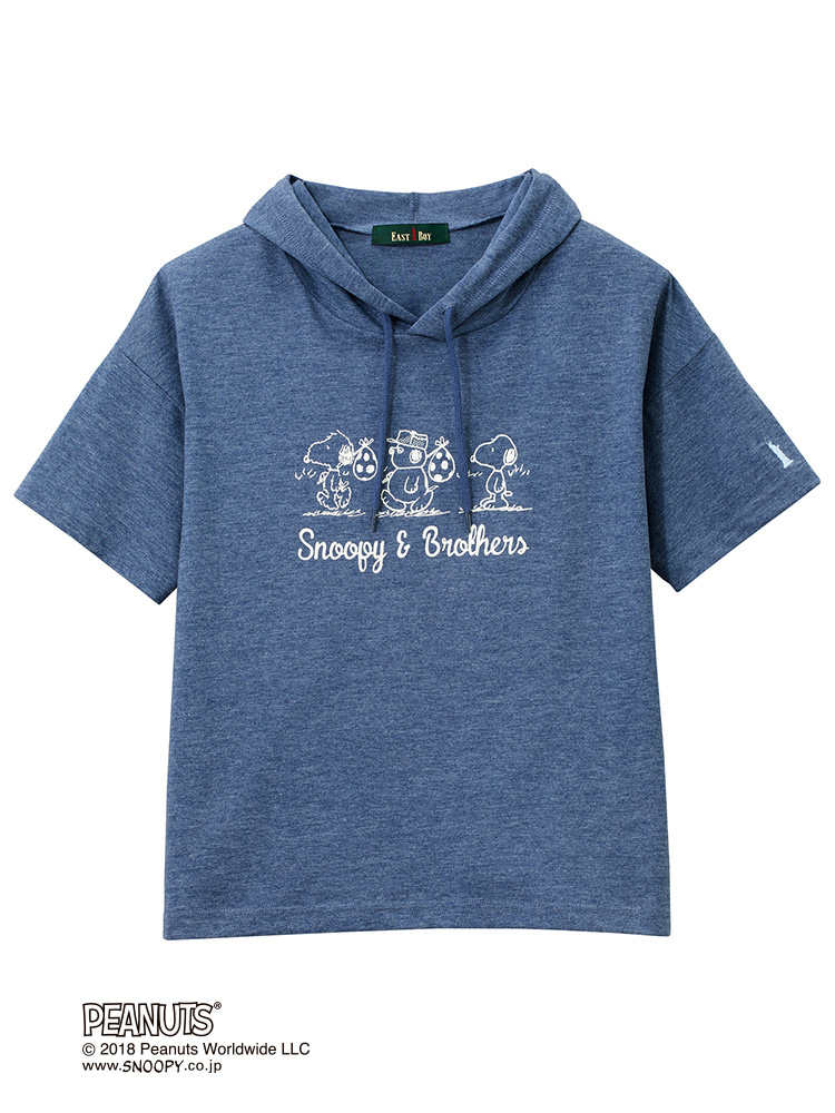 Tシャツ フード付き(スヌーピー)