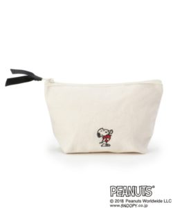 【PEANUTSコラボ】 スヌーピー舟形ポーチ