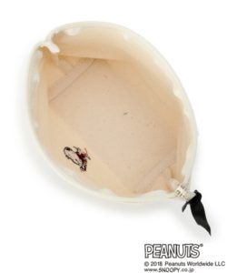 【PEANUTSコラボ】 スヌーピー舟形ポーチ５