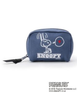 【PEANUTSコラボ】スヌーピースクエアポーチ
