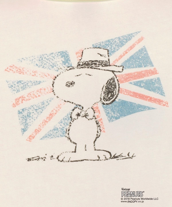スヌーピー 7分袖 TEE５