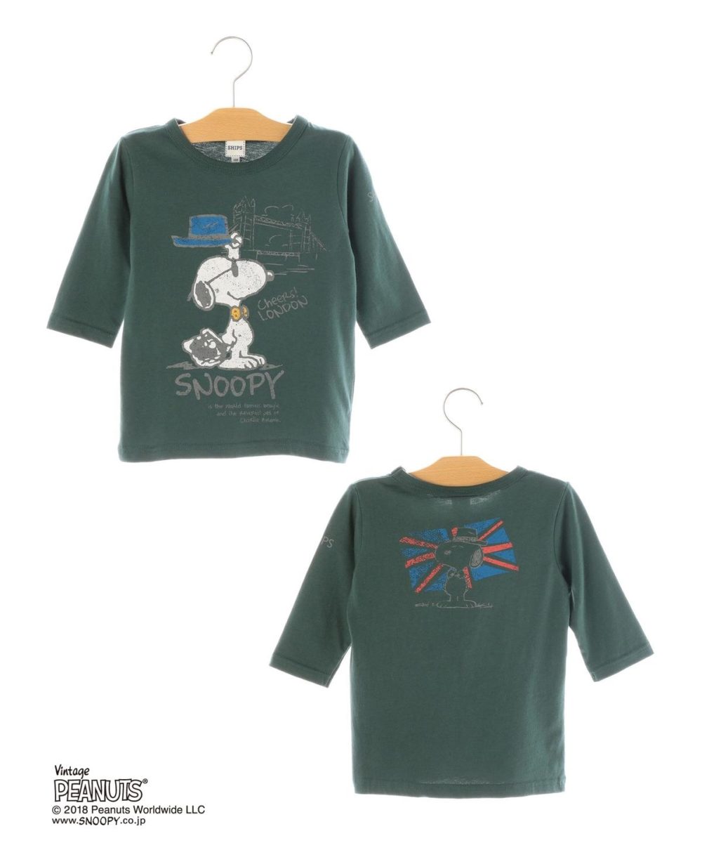 スヌーピー 7分袖 TEE３
