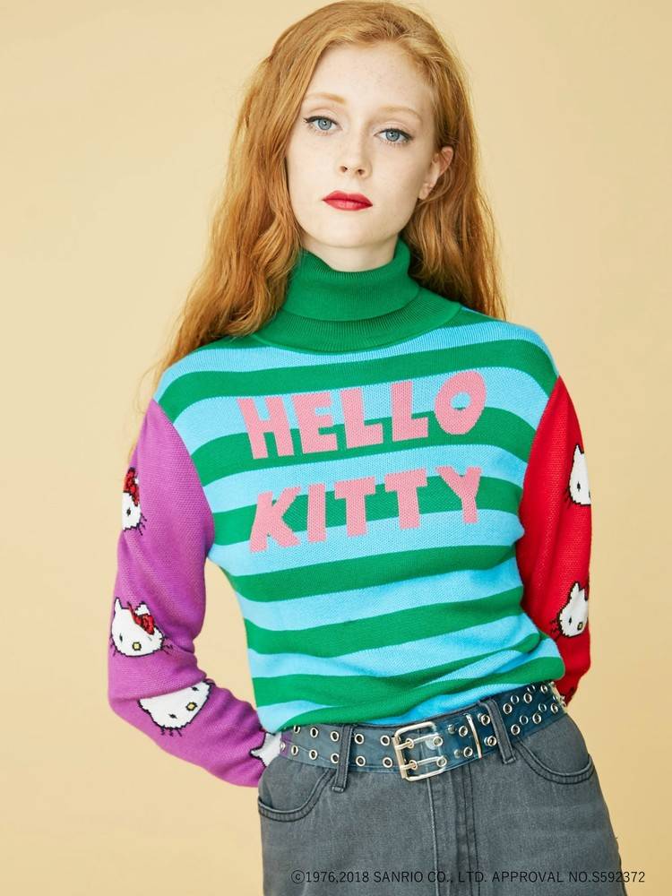 HELLO・KITTY タートルニット