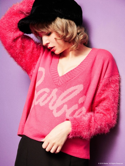 バービー ラインナップVネックニット
