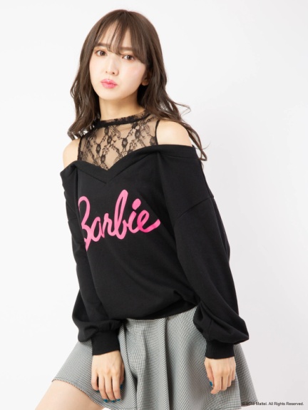 バービー ラインナップ レイヤード風トップス黒