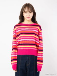 バービー ラインナップマルチボーダーニット３