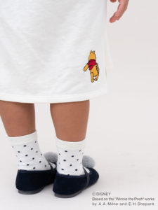 Pooh 刺繍入りワンピース３