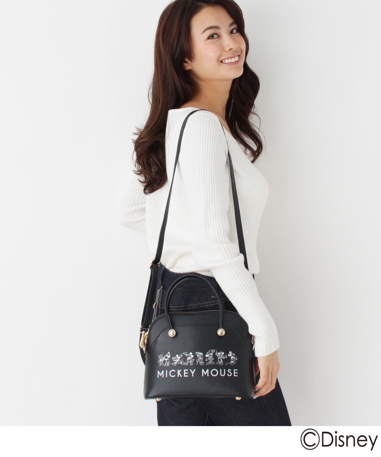 ミッキーマウス/フェイクレザーミニブガッティバッグ２