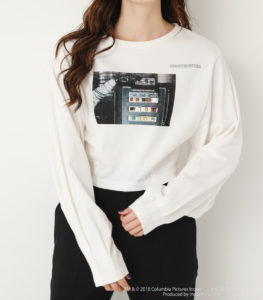 PHOTO VOLUME TUCK SLEEVE TOPS２