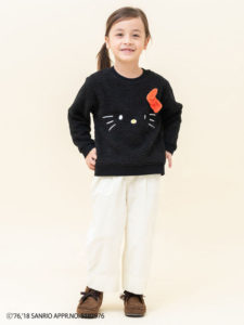 kids ハローキティ もこもこトレーナー3