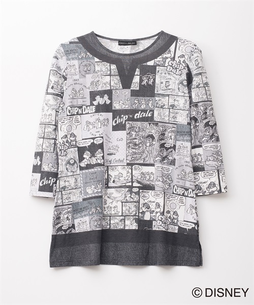 ７分袖長めＴシャツ/チップ＆デール