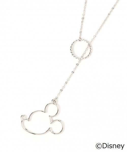 ミッキー／シルエットロングネックレス２