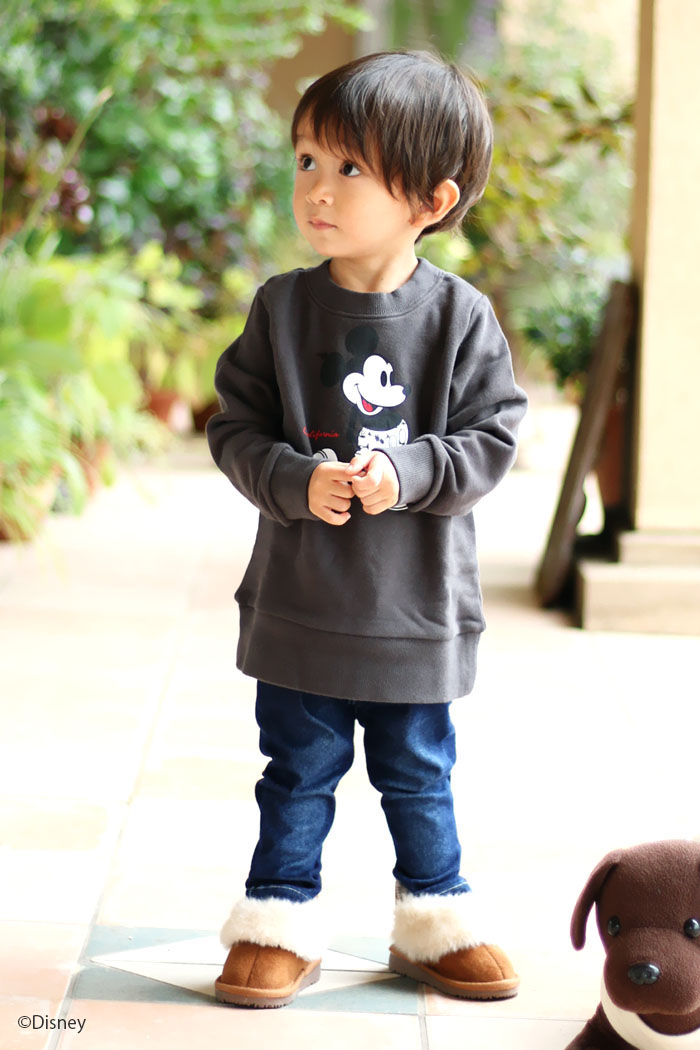 ミッキーマウス ヤシの木柄トレーナー２