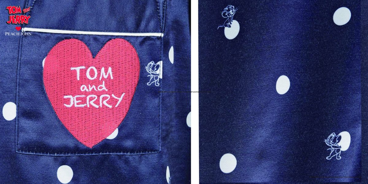 裏起毛サテン刺しゅうシャツパジャマ2