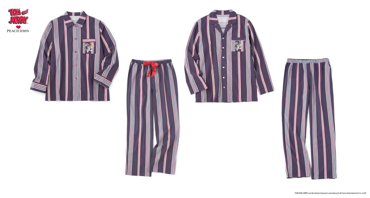 両面起毛フランネル刺しゅうシャツパジャマ3