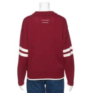 PEANUTSコラボ袖ラインスヌーピーニット4