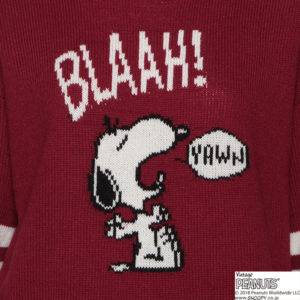 PEANUTSコラボ袖ラインスヌーピーニット6