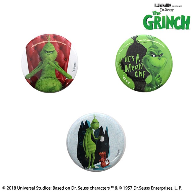 【グリンチ】グリンチ　缶バッジ