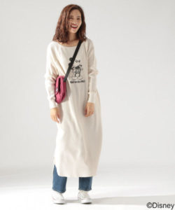 【Disney(ディズニー）】ミッキーマウスワッフルワンピース