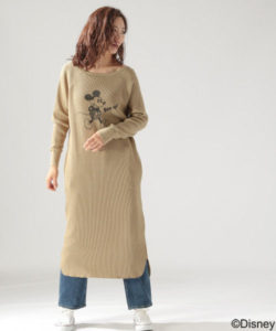 【Disney(ディズニー）】ミッキーマウスワッフルワンピース３