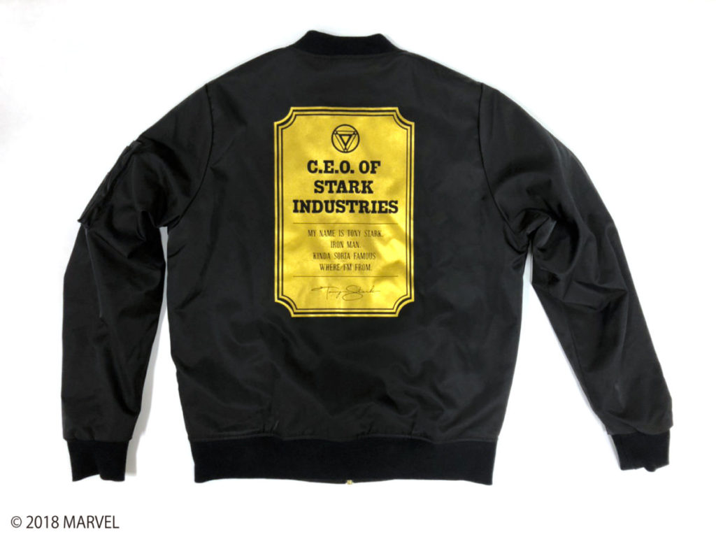 アイアンマン MA-1ジャケット 裏