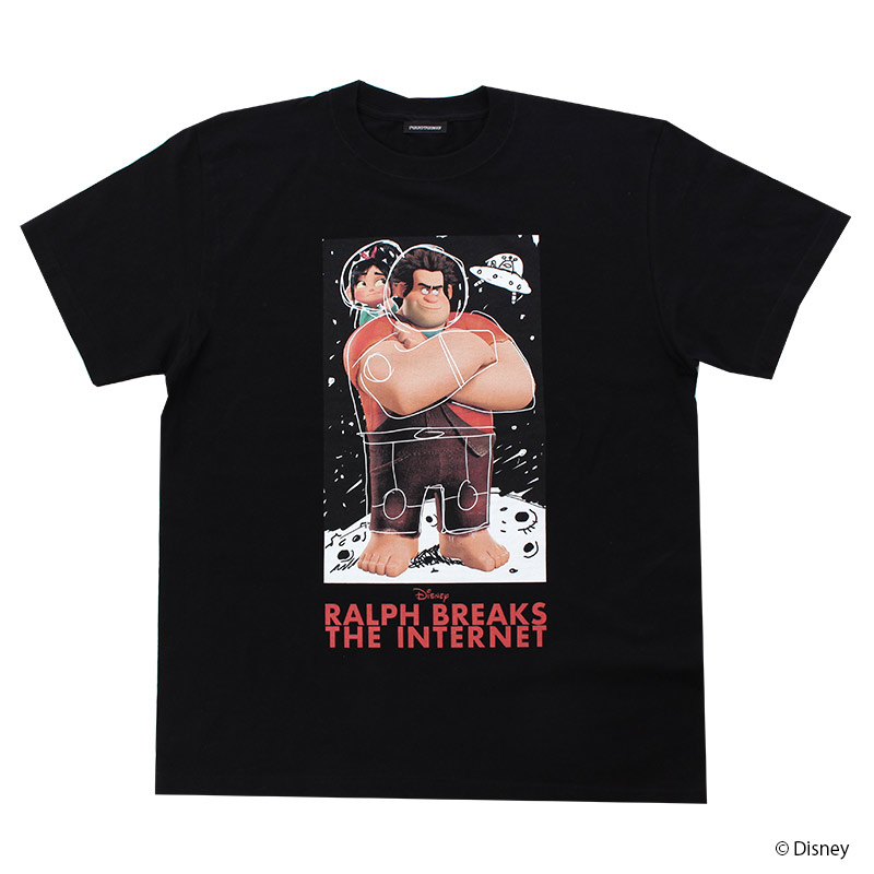 シュガー・ラッシュ：オンライン ラルフ＆ヴァネロペ Tシャツ　ブラック