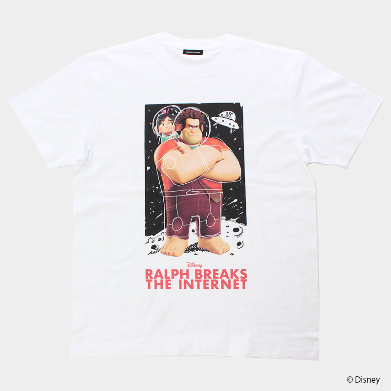 シュガー・ラッシュ：オンライン ラルフ＆ヴァネロペ Tシャツ　ホワイト