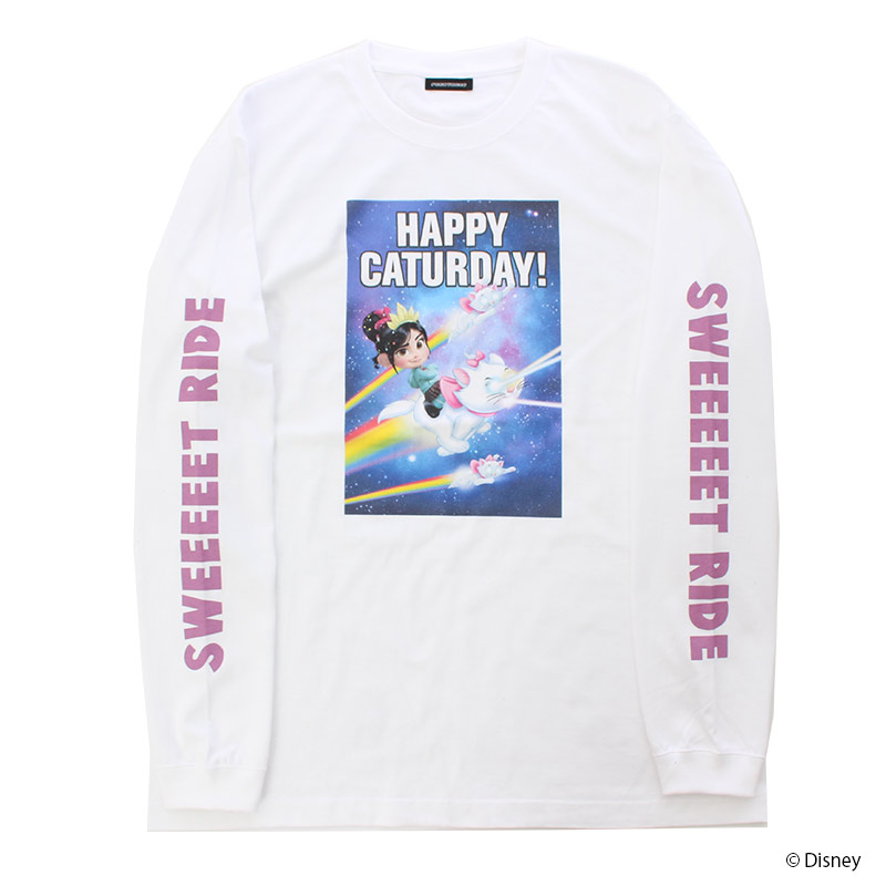 シュガー・ラッシュ：オンライン ヴァネロペ ロングスリーブTシャツ　ホワイト