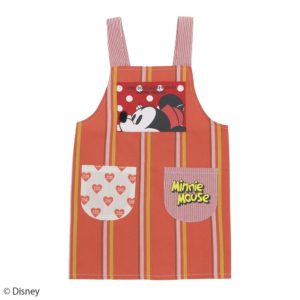 【Disney】ミニーマウス　ちょっとさわれるエプロン　キッズ