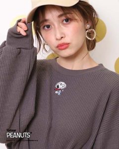 スヌーピーワッフルTシャツ５